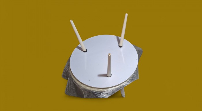 میزجلو مبلی گرد 80*80