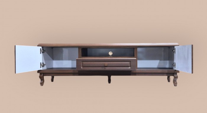 میز تلویزیون مدل V دستگیره چوبی