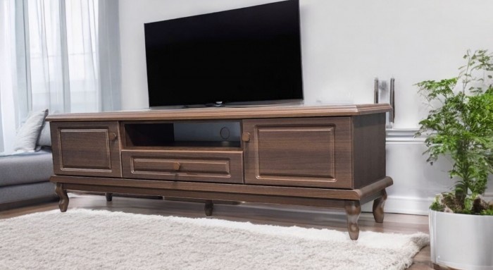 میز تلویزیون مدل V دستگیره چوبی