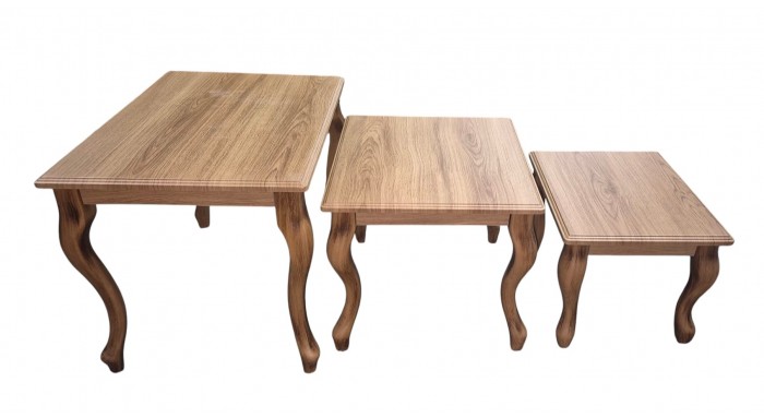 میز عسلی مدل V قهوه ای روشن