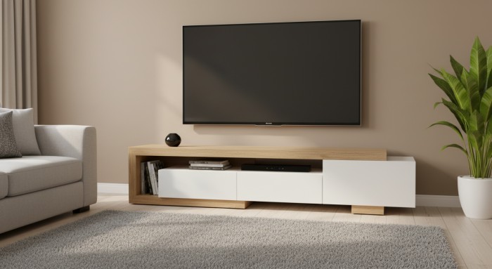 میز تلویزیون دو تکه مدل دنیز 