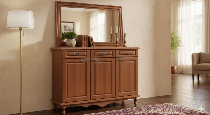 آینه کنسول سه درب مدل V