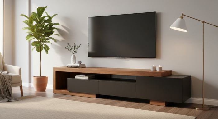 میز تلویزیون دو تکه مدل دنیز 