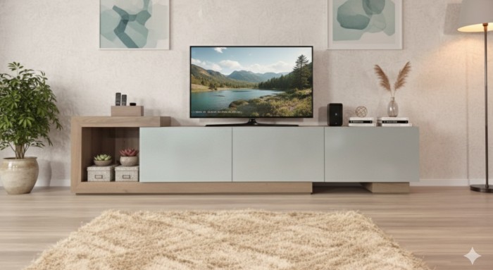 میز تلویزیون دوتکه مدل DIBA