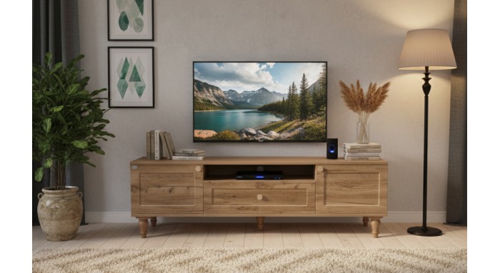 میز تلویزیون طرح چوب مدل RAMONA