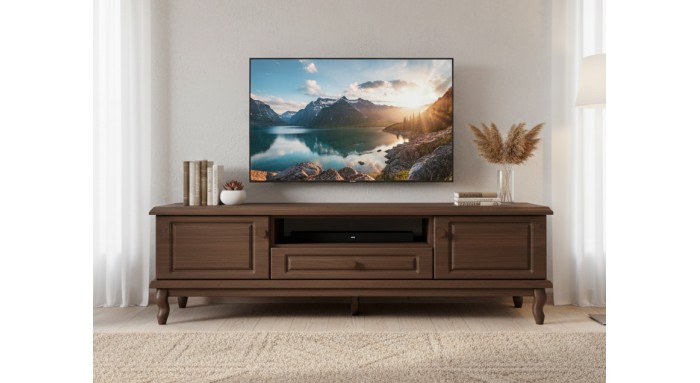 میز تلویزیون مدل V دستگیره چوبی