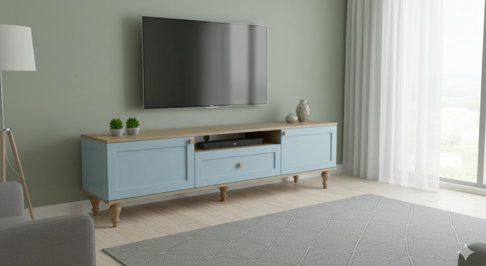 میز تلویزیون دو رنگ مدل Ramona میز تلویزیون دو رنگ مدل Ramona